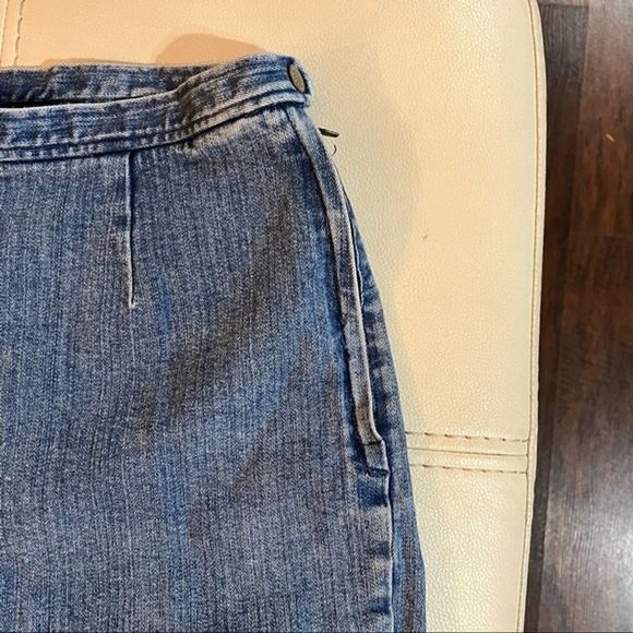 Ralph Lauren Jeans Womens Size 12 Blue Capris Cotton Blended Zip Button - Picture 3 of 8